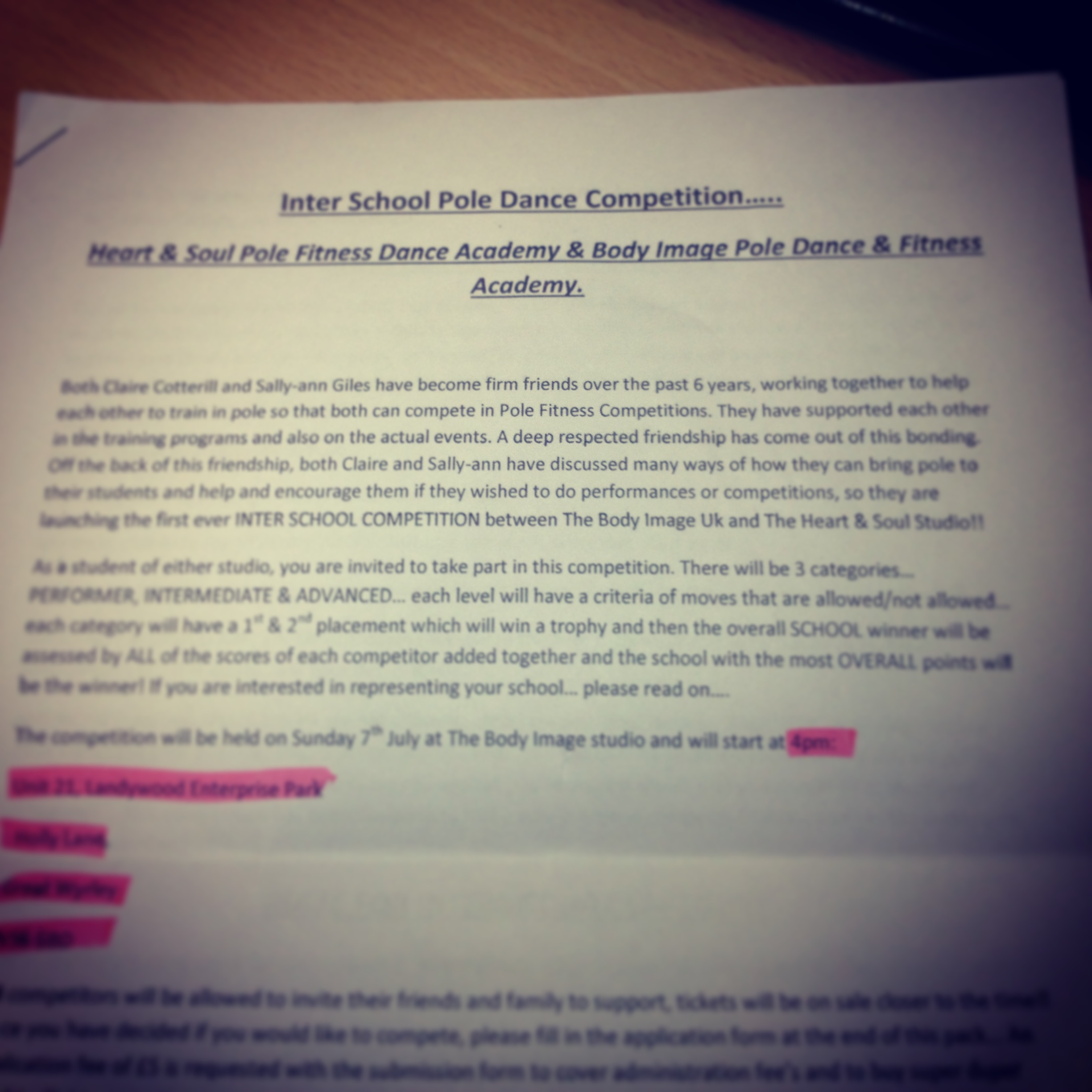 My Application Form My Application Form